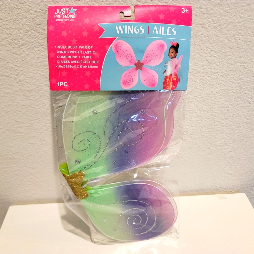 Fairy/Buterfly Wings Wire and mesh multicolored.